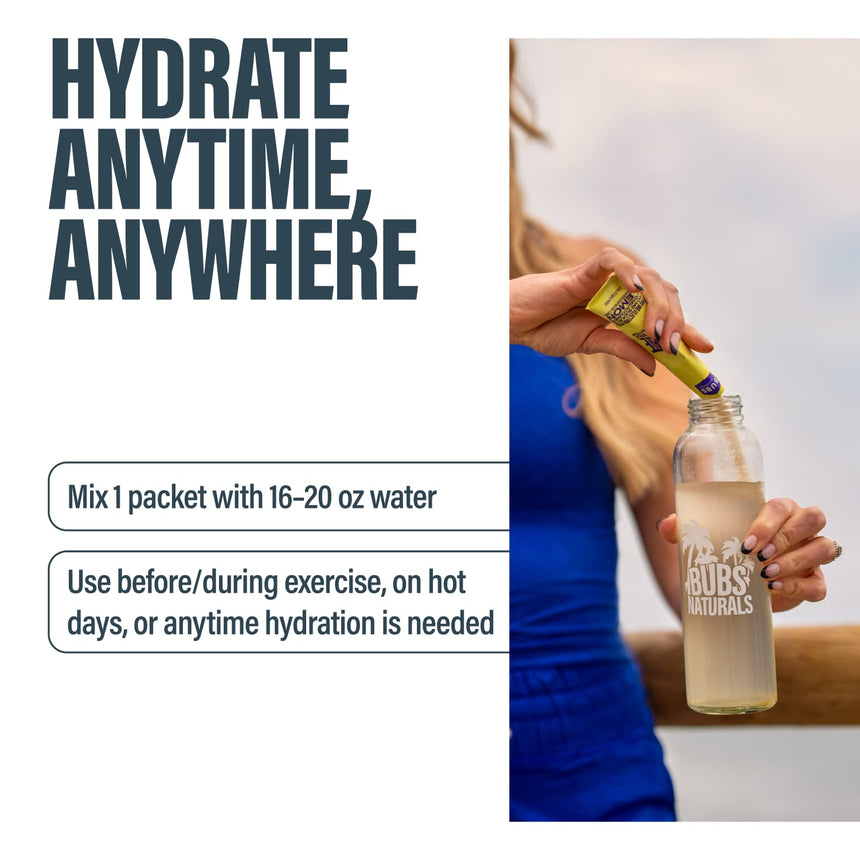 BUBS Naturals Hydrate or Die | Electrolyte Drink Mix