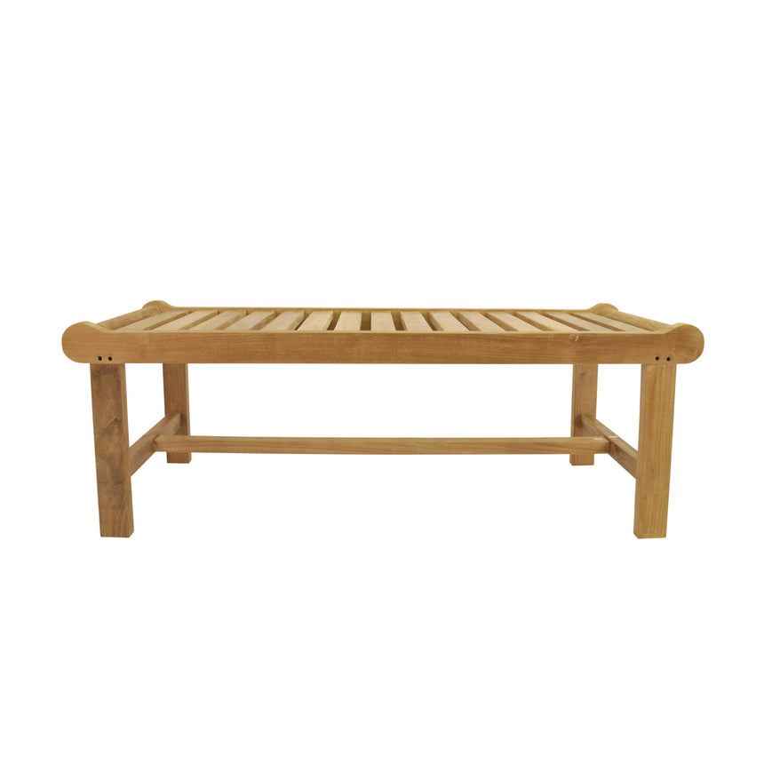Anderson Teak Cambridge 48" Backless Bench | Grade-A Teak, Seats Two