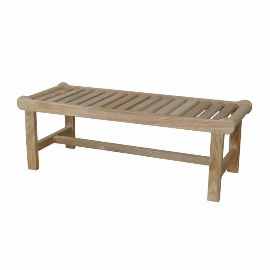 Anderson Teak Cambridge 48" Backless Bench | Grade-A Teak, Seats Two