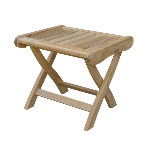 Anderson Teak Katana Folding Stool | Seat, Footrest, or Side Table