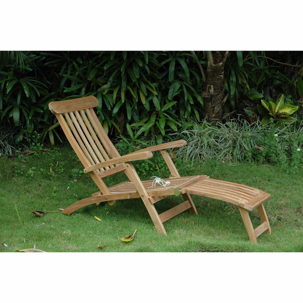 Anderson Teak Royal Steamer | Reclining Grade-A Teak Lounger