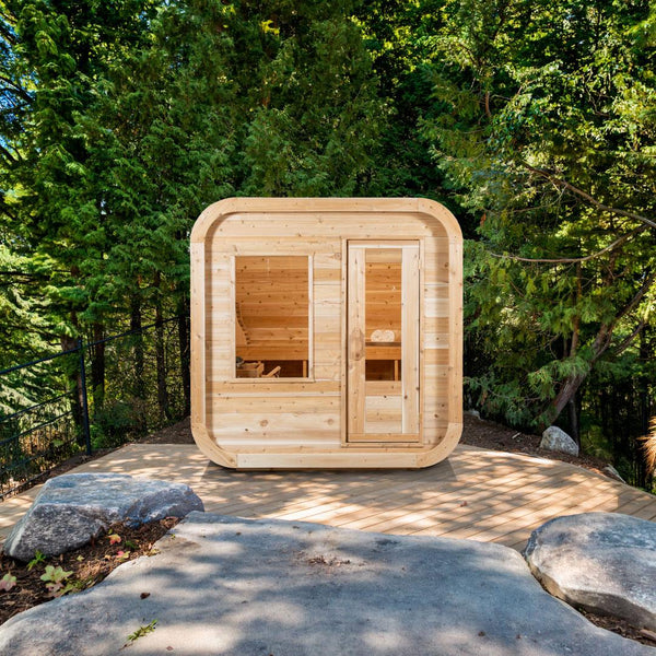 Dundalk Leisurecraft CT Luna Cube Sauna 3-Person | Canadian Timber Collection