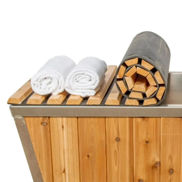Knotty Cedar Roll-Up Cover