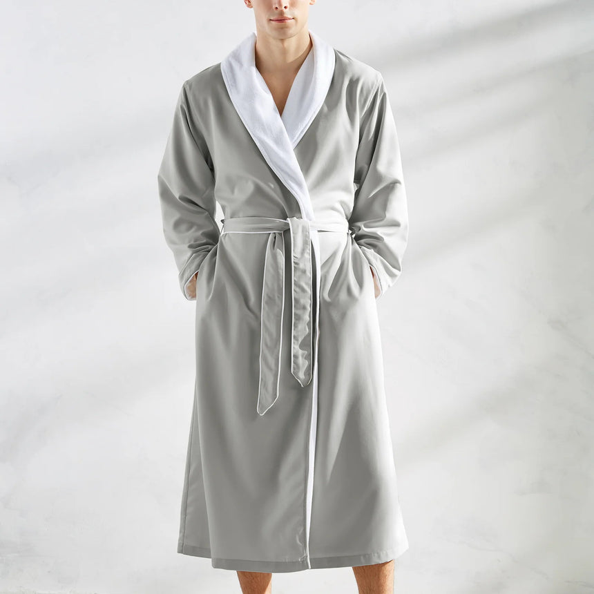 Kassatex Spa Luxury Robe | Microfiber Exterior with Cotton Terry Lining | Four Colorways