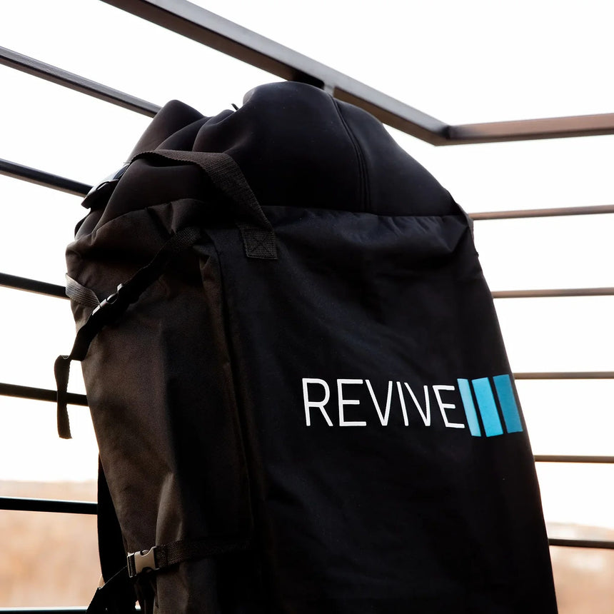 Revive backpack storage bag for carrying the deflated Inflatable Plunge