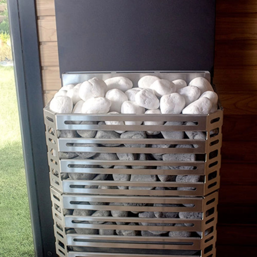 Saunum AIR 5 4.8kW Electric Sauna Heater with Climate Equalizer | Stainless Steel
