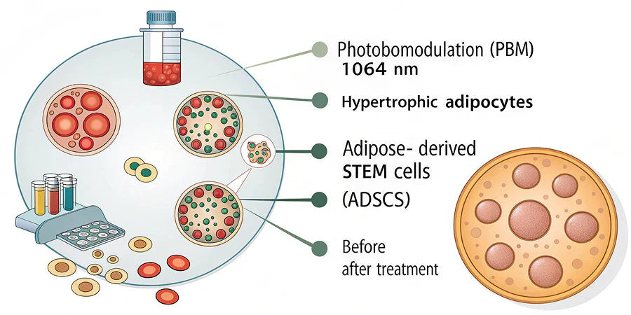 Photobiomodulation Reverses Hypertrophic Adipocytes: Implications for Obesity-Related Metabolic Dysfunction