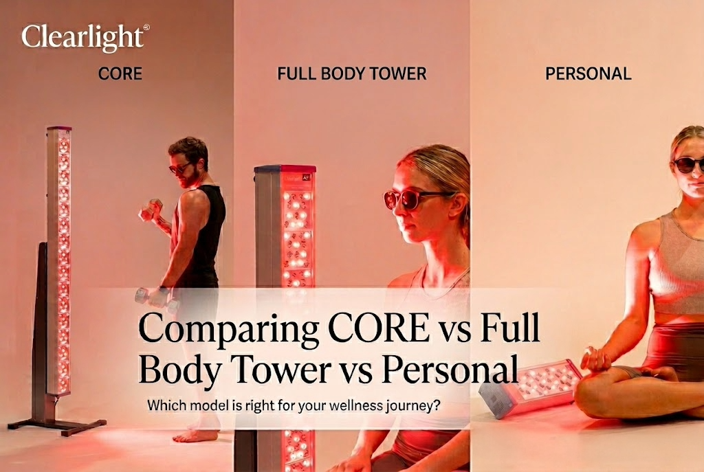Clearlight Red Light Therapy Tower: CORE vs Full Body vs Personal