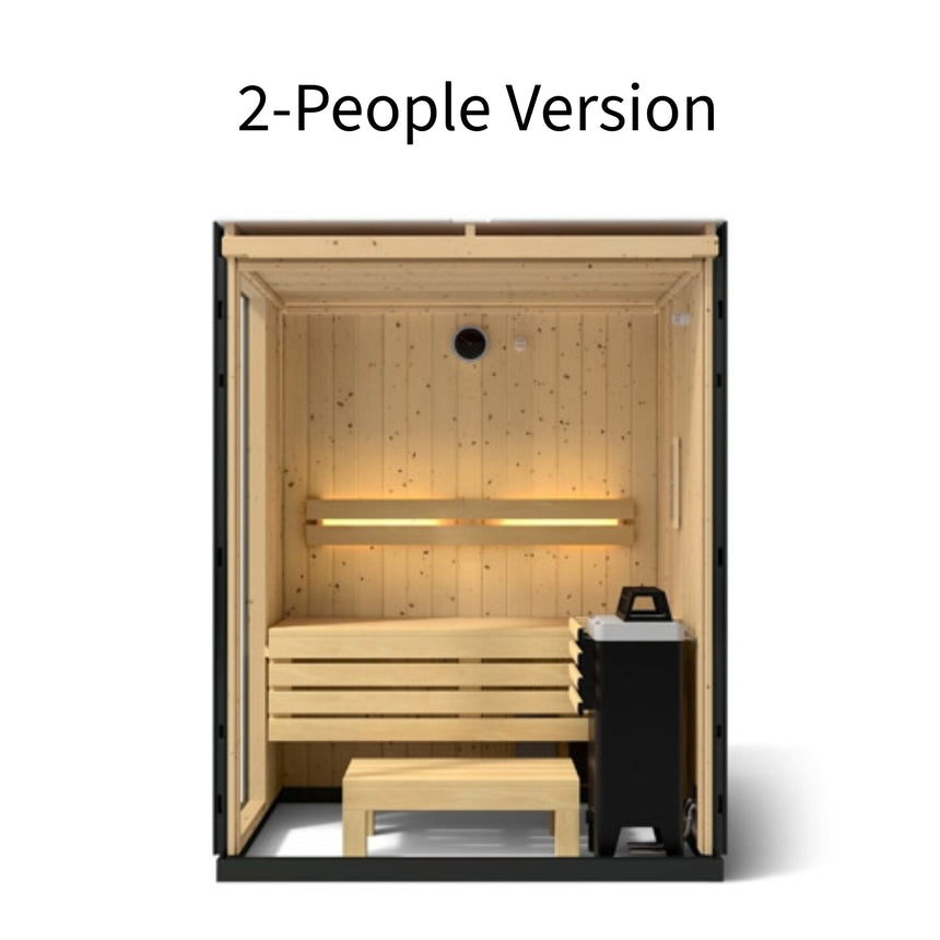 Kohler C1 Indoor Sauna Kit, Graphite Grey, Up to 5 Persons