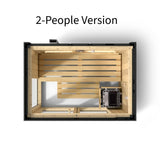 Kohler C1 Indoor Sauna Kit, Graphite Grey, Up to 5 Persons