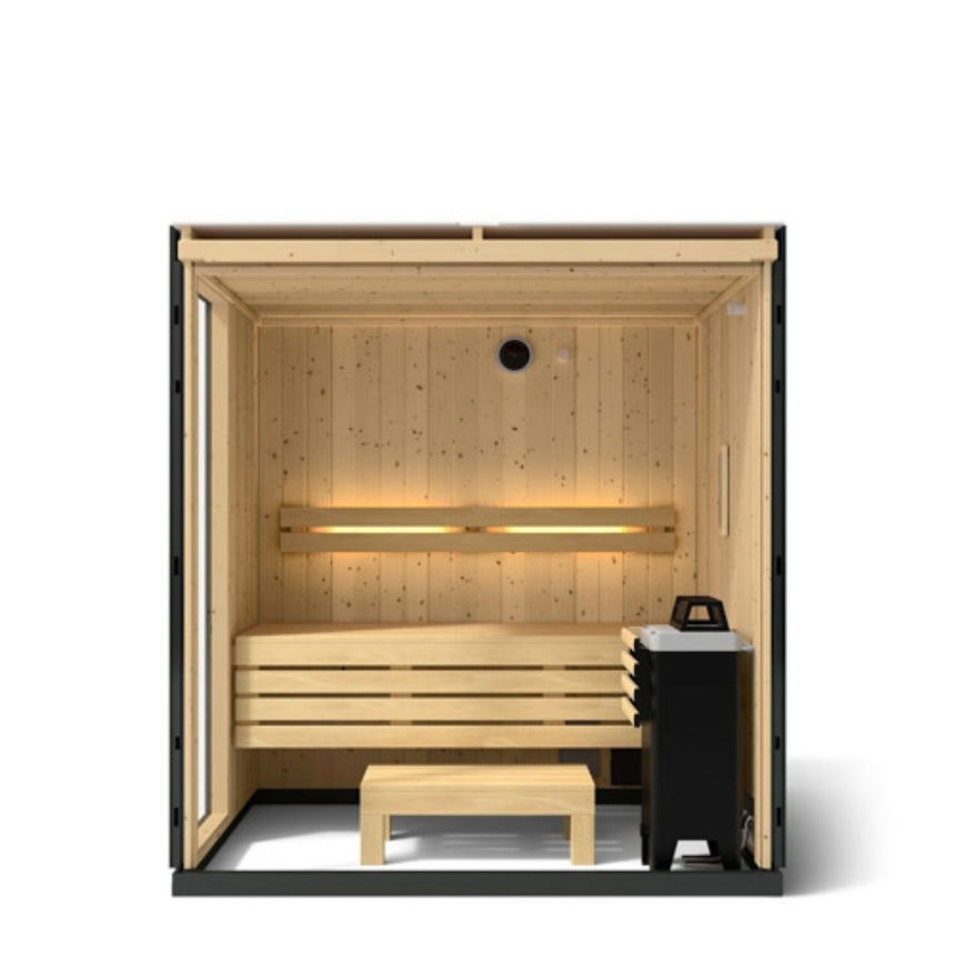 Kohler C1 Indoor Sauna Kit, Graphite Grey, Up to 5 Persons