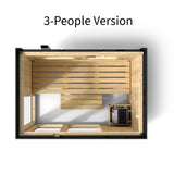 Kohler C1 Indoor Sauna Kit, Graphite Grey, Up to 5 Persons