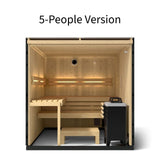 Kohler C1 Indoor Sauna Kit, Graphite Grey, Up to 5 Persons
