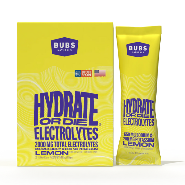BUBS Naturals Hydrate or Die | Electrolyte Drink Mix