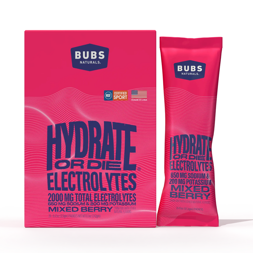 BUBS Naturals Hydrate or Die | Electrolyte Drink Mix
