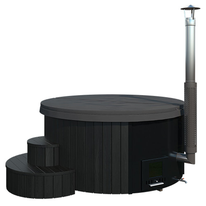 SaunaLife Model S4B 6-Person Wood-Fired Hot Tub | Soak Series