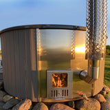 SaunaLife Model S4N 6-Person Wood-Fired Hot Tub | Soak Series
