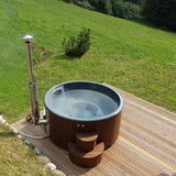 SaunaLife Model S4N 6-Person Wood-Fired Hot Tub | Soak Series