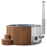 SaunaLife Model S6N 7-Person Wood-Fired Hot Tub | Soak Series
