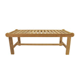 Anderson Teak Cambridge 48" Backless Bench | Grade-A Teak, Seats Two