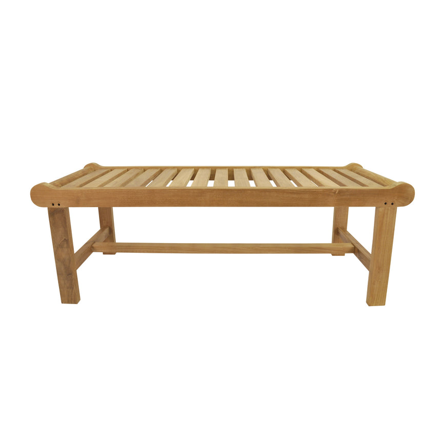 Anderson Teak Cambridge 48" Backless Bench | Grade-A Teak, Seats Two