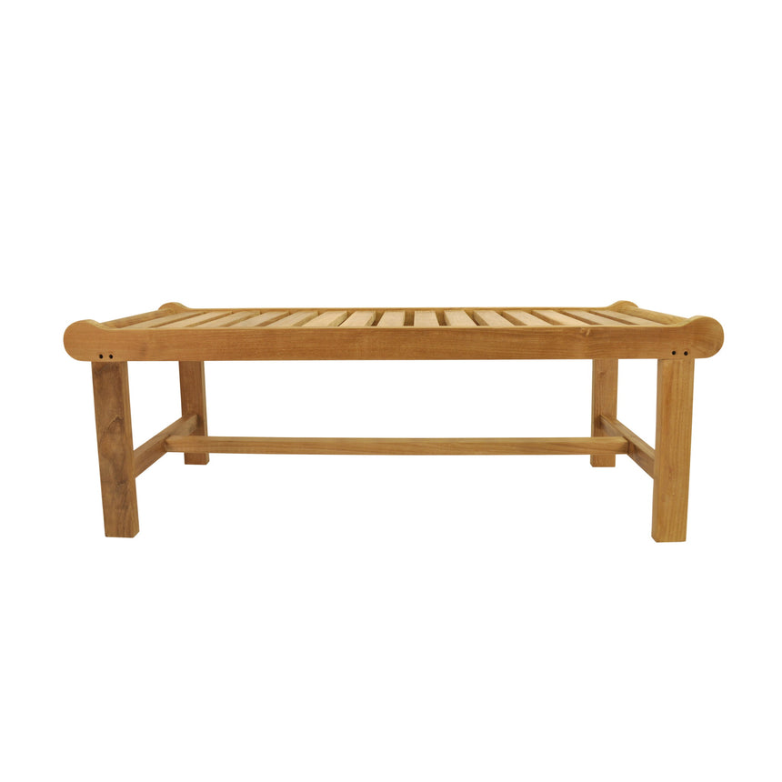 Anderson Teak Cambridge 48" Backless Bench | Grade-A Teak, Seats Two