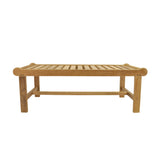 Anderson Teak Cambridge 48" Backless Bench | Grade-A Teak, Seats Two