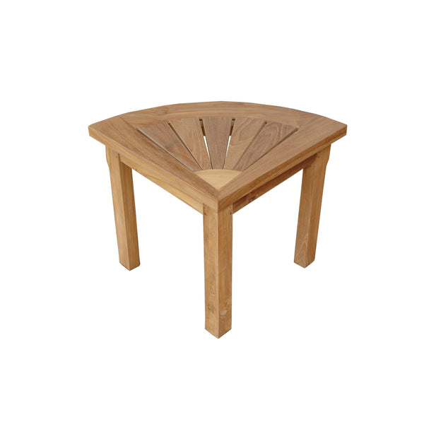 Anderson Teak Corner Shower Stool | Solid Teak, 400 lb Capacity