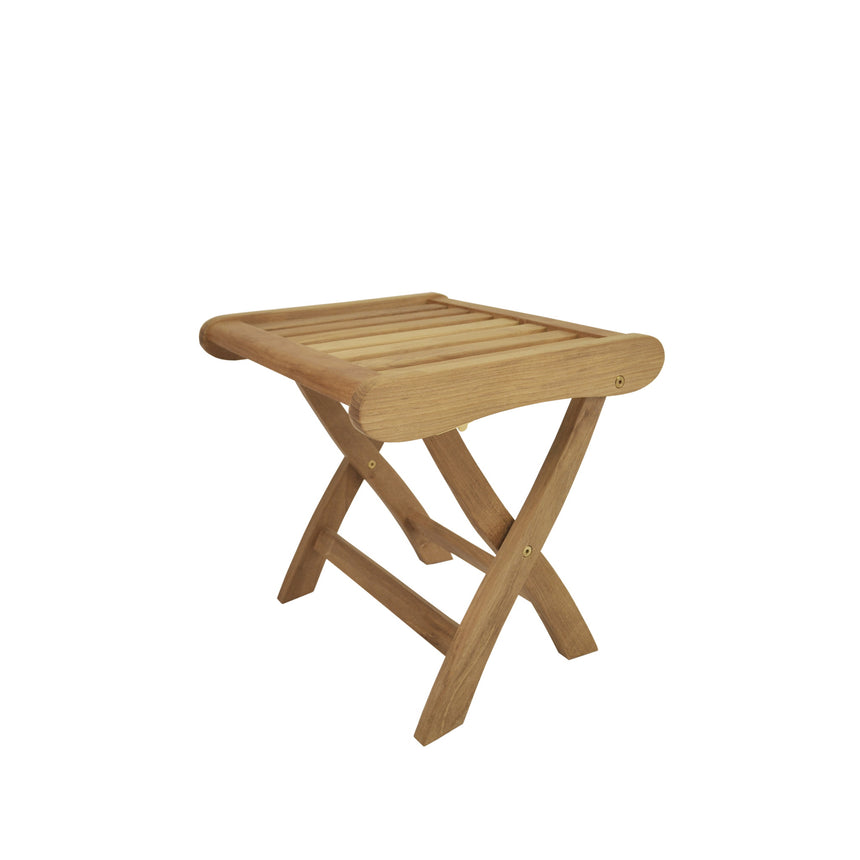 Anderson Teak Katana Folding Stool | Seat, Footrest, or Side Table