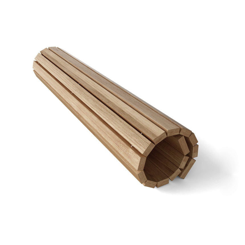 Anderson Teak Roll-Up Shower Mat | Solid Teak, Rolls for Storage