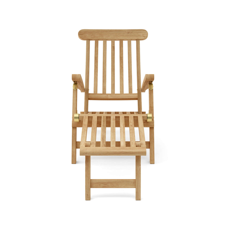 Anderson Teak Royal Steamer | Reclining Grade-A Teak Lounger