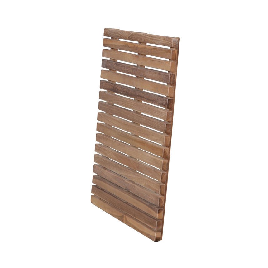 Anderson Teak Shower Mat | Solid Teak with Rubber Feet