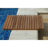 Anderson Teak Shower Mat | Solid Teak with Rubber Feet