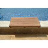 Anderson Teak Shower Mat | Solid Teak with Rubber Feet