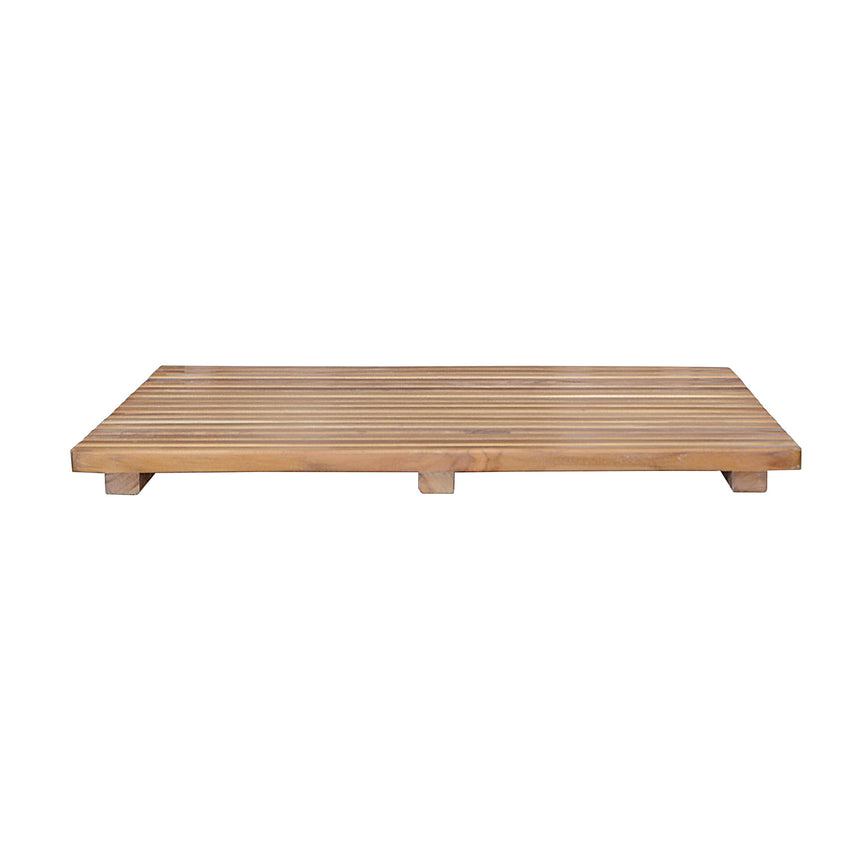 Anderson Teak Shower Mat | Solid Teak with Rubber Feet