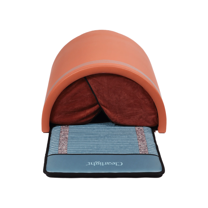 Clearlight Curve™ Far Infrared Sauna Dome with Amethyst Infrared PEMF Mat