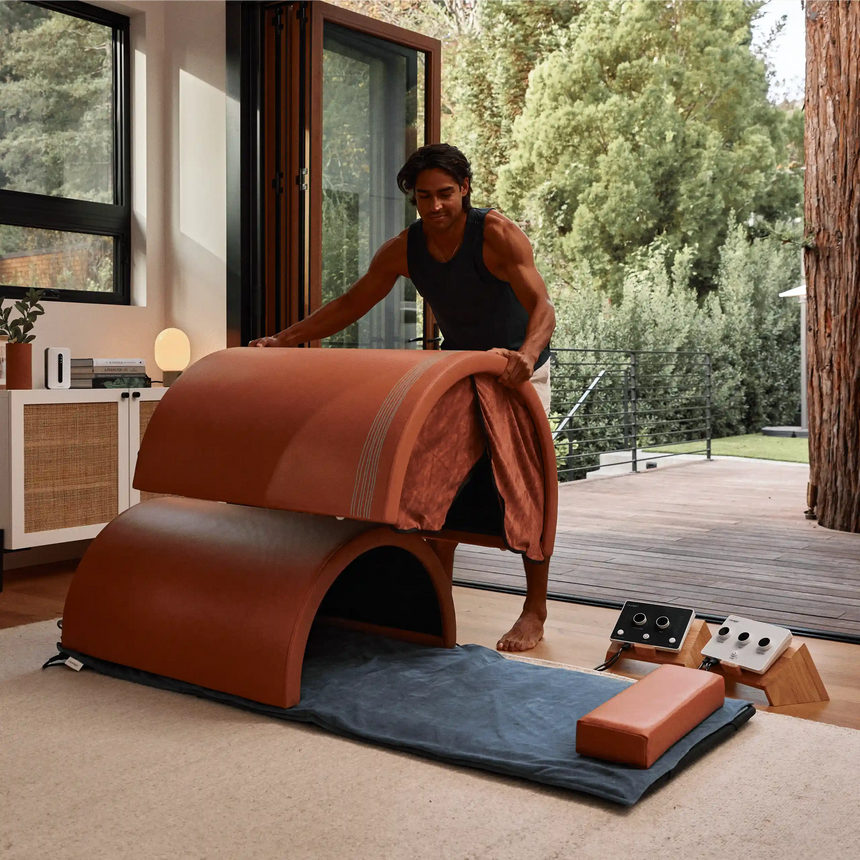 Clearlight Curve™ Far Infrared Sauna Dome with Amethyst Infrared PEMF Mat