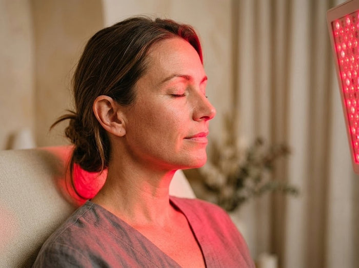 Red light therapy 650nm wavelength skin treatment
