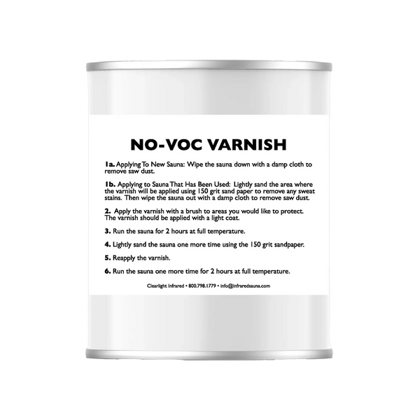 No VOC Sauna Varnish
