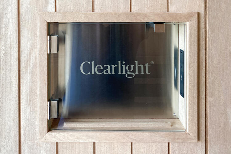 Clearlight sauna craftsmanship detail