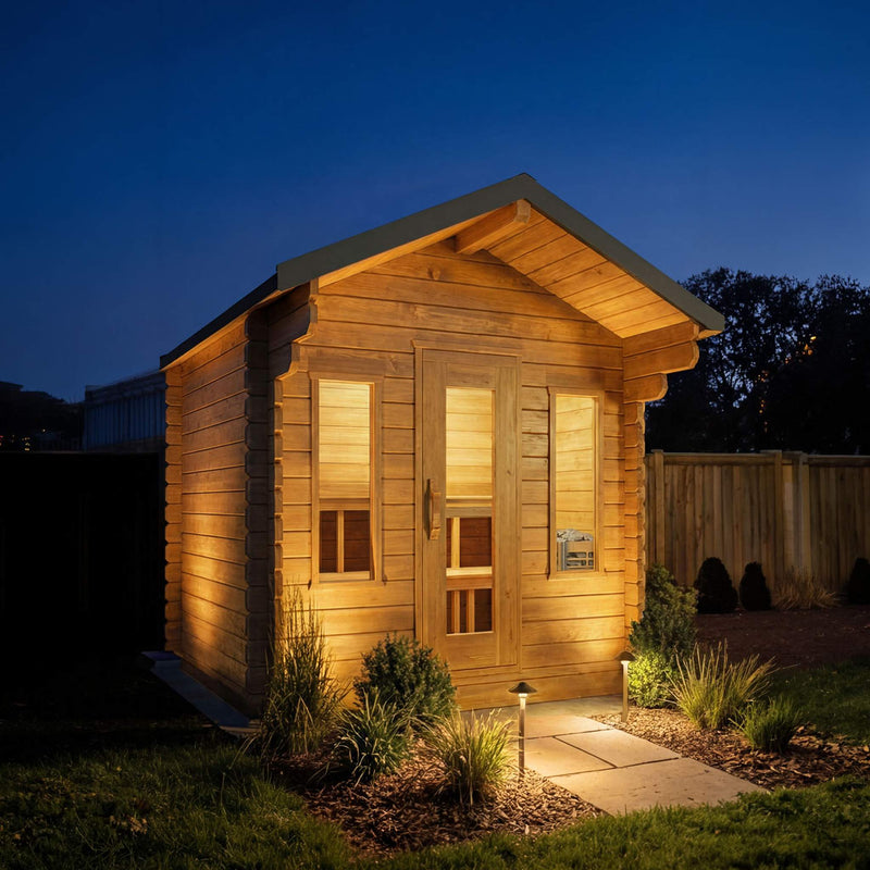 Dundalk Leisurecraft CT Palmer Cabin Sauna 3-4 Person | Canadian Timber Collection