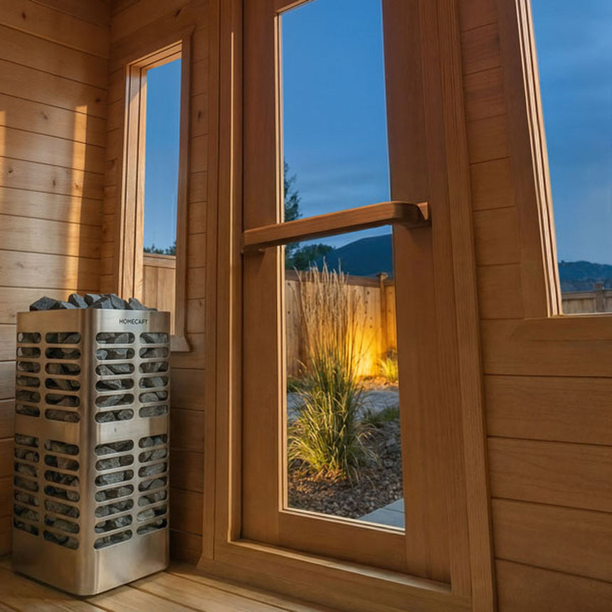 Dundalk Leisurecraft CT Palmer Cabin Sauna 3-4 Person | Canadian Timber Collection