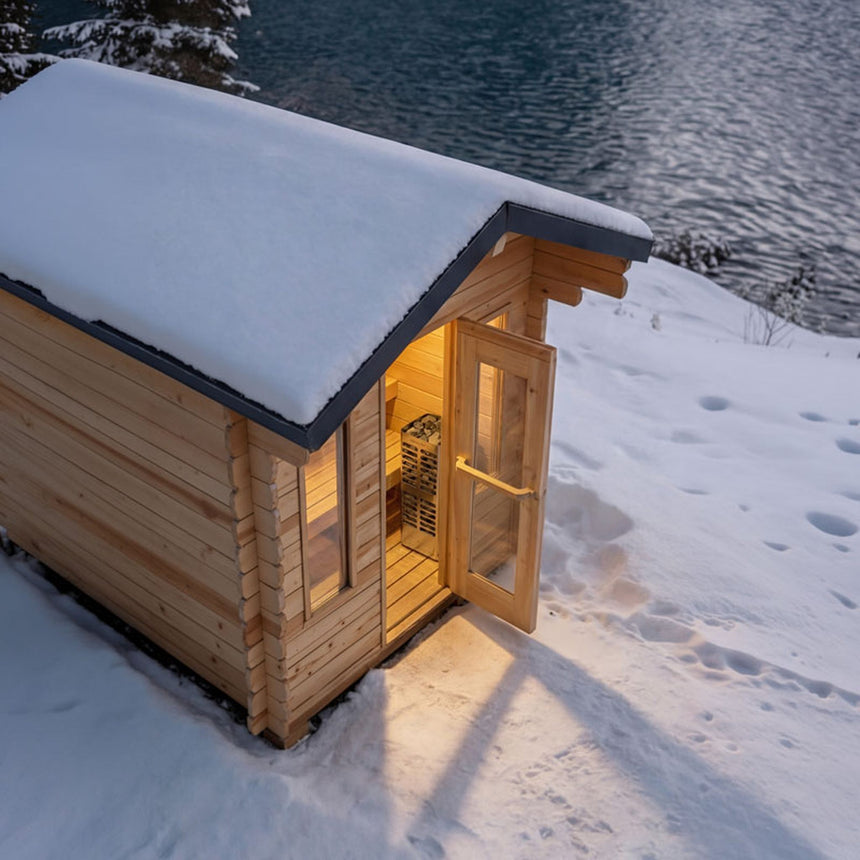 Dundalk Leisurecraft CT Palmer Cabin Sauna 3-4 Person | Canadian Timber Collection