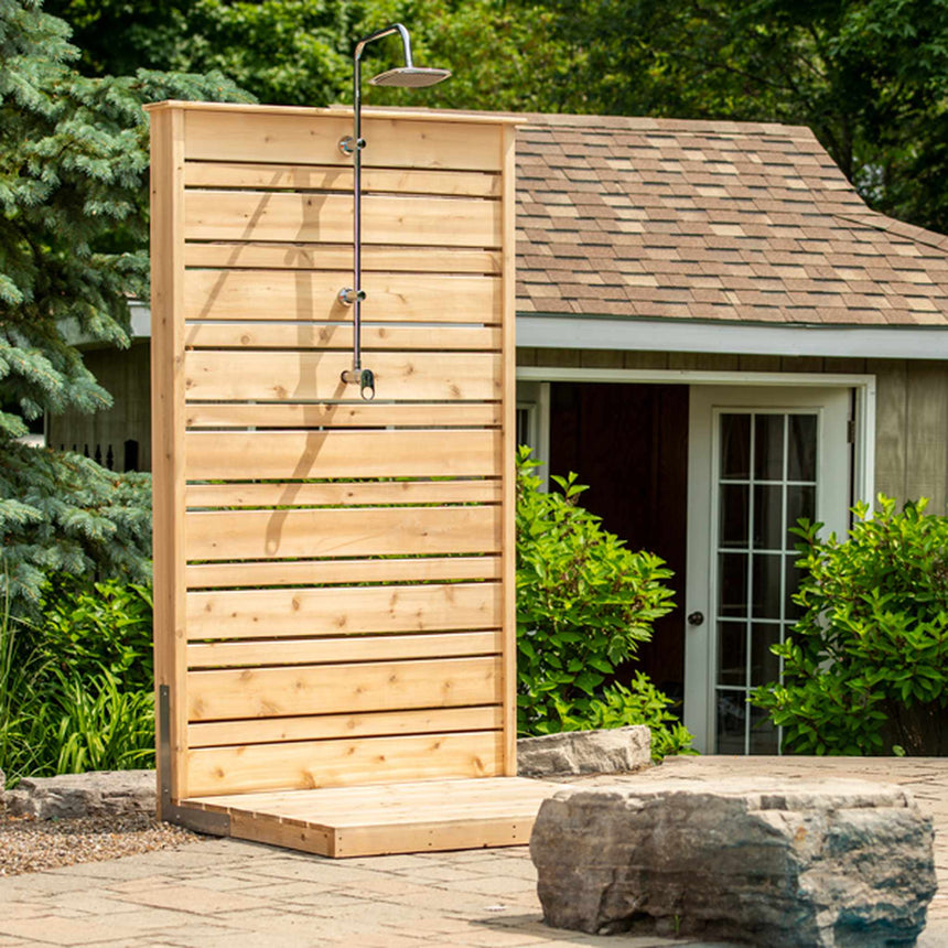 Dundalk LeisureCraft Canadian Timber Savannah Outdoor Shower | Cedar Privacy Panel