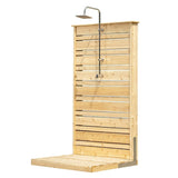 Dundalk LeisureCraft Canadian Timber Savannah Outdoor Shower | Cedar Privacy Panel