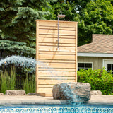 Dundalk LeisureCraft Canadian Timber Savannah Outdoor Shower | Cedar Privacy Panel