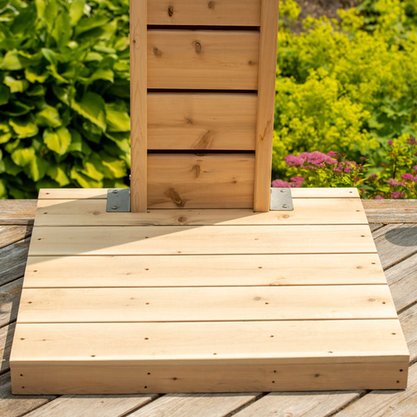 Dundalk LeisureCraft Canadian Timber Sierra Outdoor Shower | Freestanding Cedar Pillar