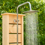 Dundalk LeisureCraft Canadian Timber Sierra Outdoor Shower | Freestanding Cedar Pillar