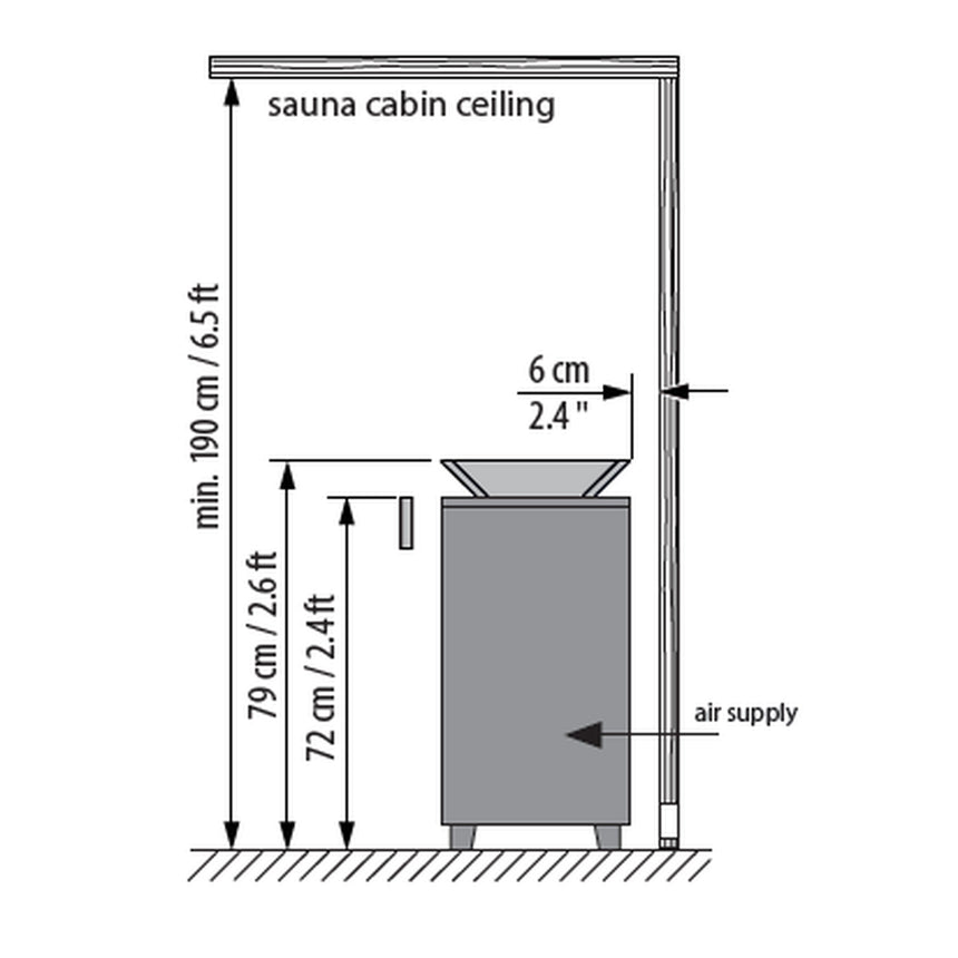 EOS Cubo Avantgarde Electric Sauna Heater