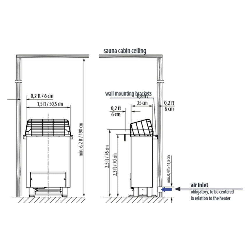 EOS Gracil Electric Sauna Heater